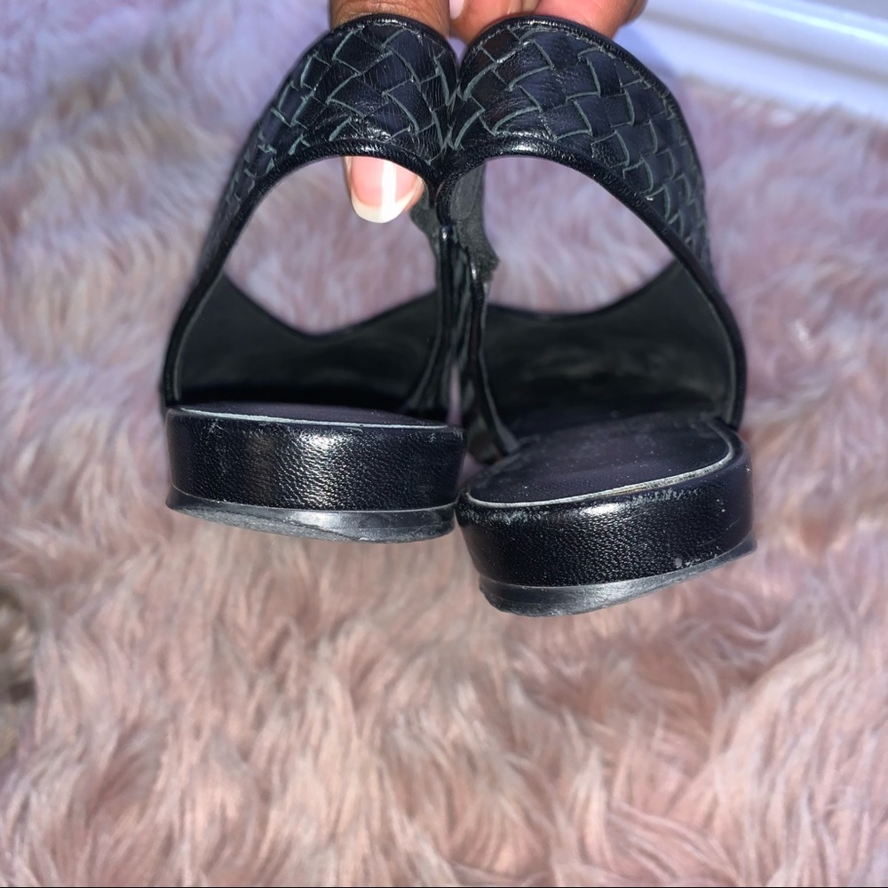 EVERLANE | The V Slingback Woven Black Flats - Picture 11 of 13